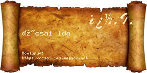 Ócsai Ida névjegykártya
